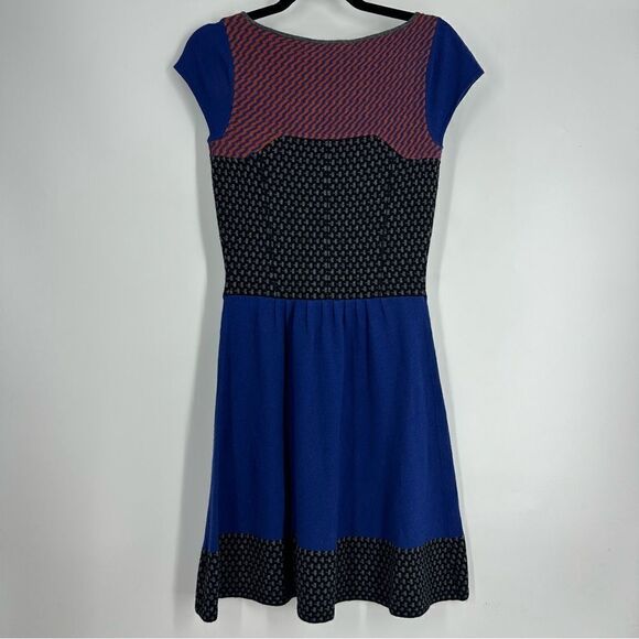 SPARROW Anthropologie Intarsia Boho Multicolor Wool Blend Sweater Dress Sz S - Picture 4 of 6